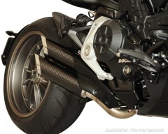 QD Auspuff Carbon Twin Monkey für Ducati XDiavel